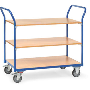 Chariot de magasin à plateaux sans rebord 1802