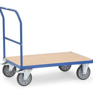 chariot  à dossier de poussée plateau bois  2500