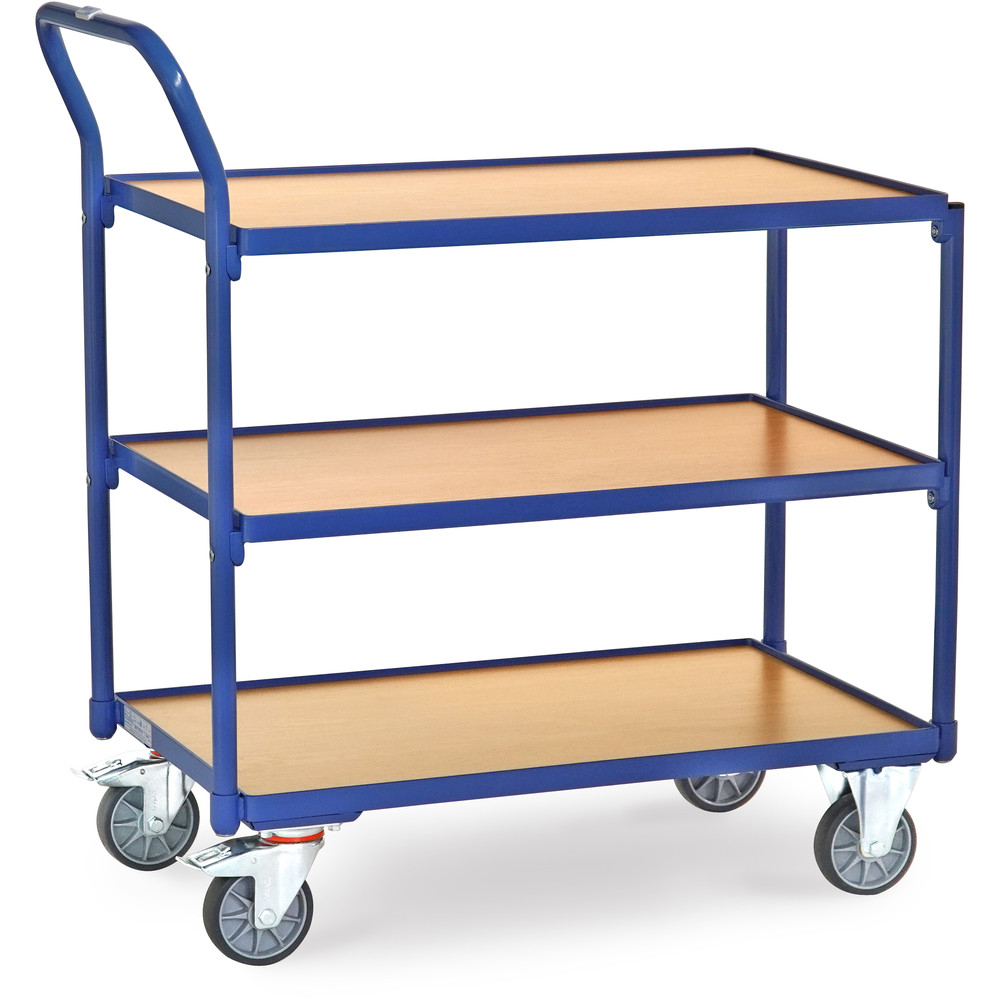 Chariot à étagères avec rebord 300Kg 2754
