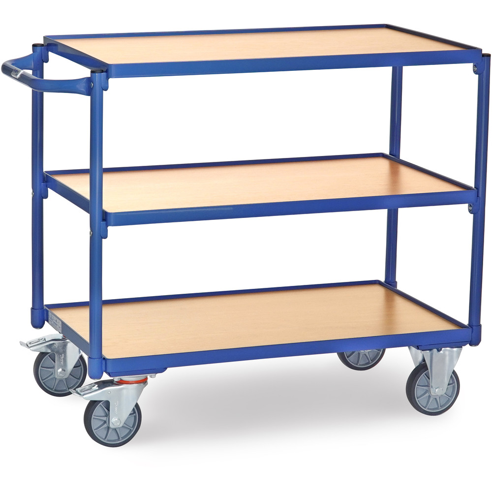 Chariot à étagéres avec rebord 300Kg 2952