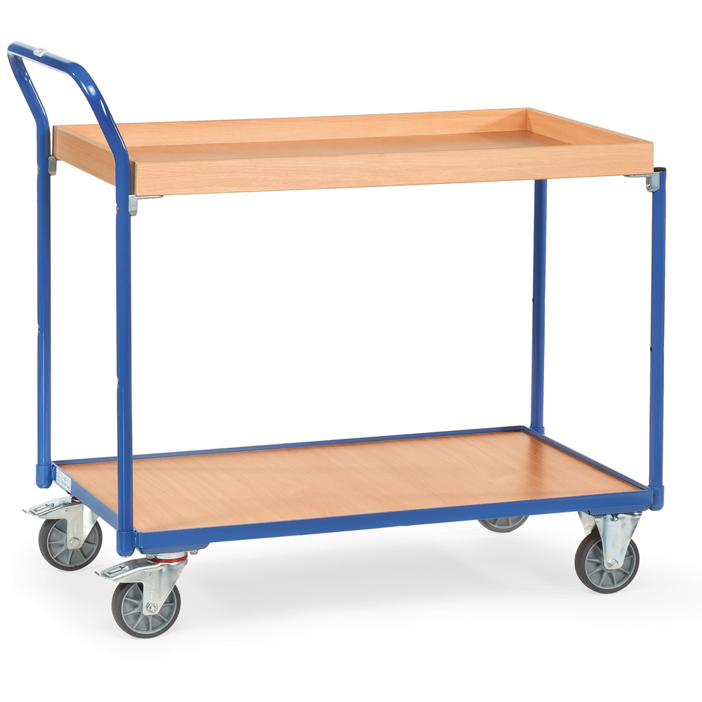 Chariot à étagéres avec rebord 300kg 3742