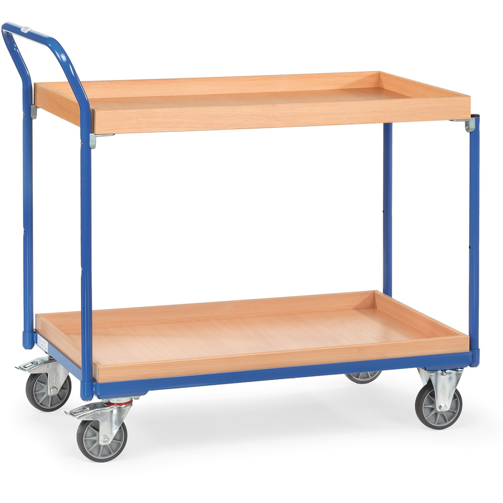 Chariot à étagéres avec rebord 300kg 3762