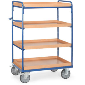 chariot 3-4 plateaux sup avec rebords 8222
