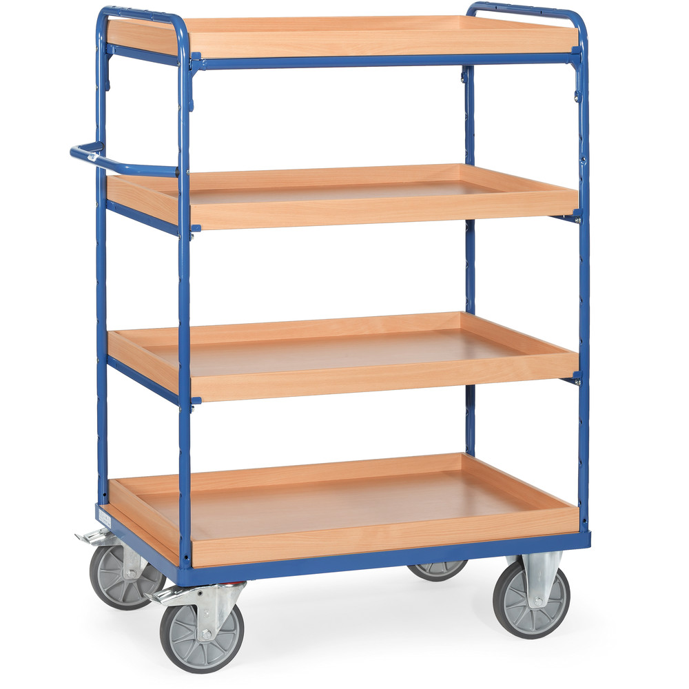 chariot 3-4 plateaux sup avec rebords 8222