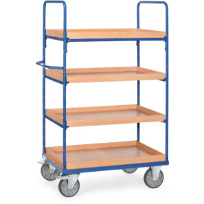 chariot 3-4 plateaux sup avec rebords 8321