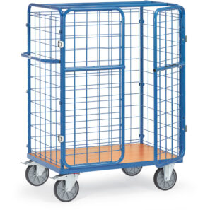 Chariots pour colis avec treillis et portes battantes 8483-3