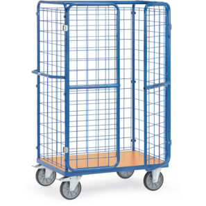 Chariots pour colis avec treillis et portes battantes 8583-3