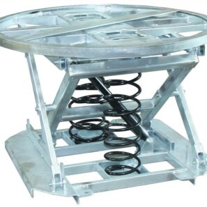 Table élévatrice manuelle mobile à ressort en acier Galvanisé