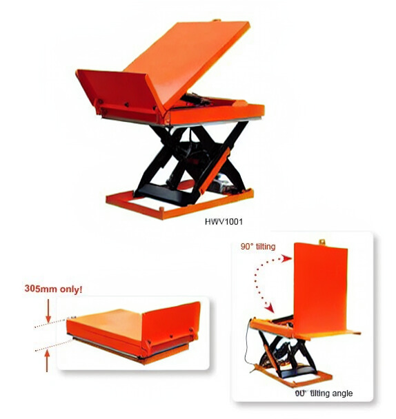 Tables élévatrices fixes électriques inclinable HWV1001