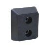 Butoir caoutchouc haute densité avec platine acier épaisseur 10mm