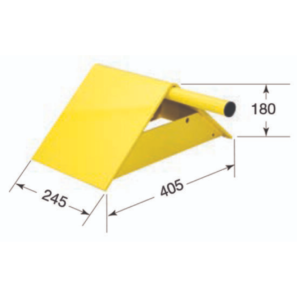 Cale de roue acier jaune
