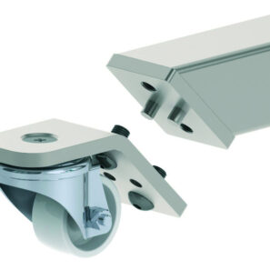 Jeu de 2 roulettes pivotantes (60mm)