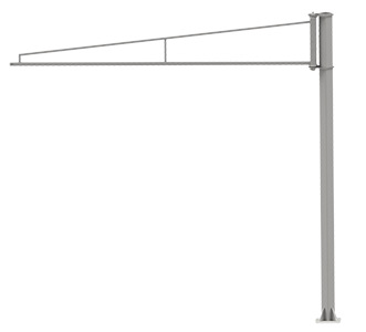Potences sur fût triangulées légères porte-outil Inox (PFTLIN)