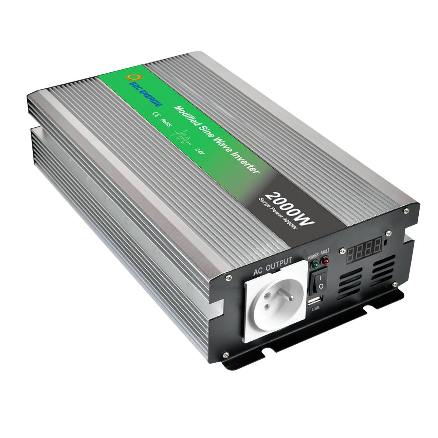 Convertisseur 2000w 12V DC/230V AC 4000W