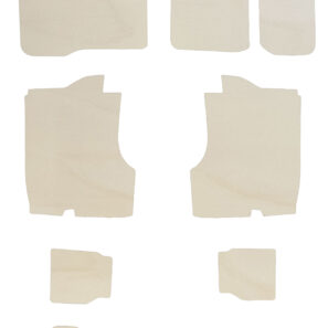 Kit habillage peuplier naturel sans plancher - Transit custom (L1H1)