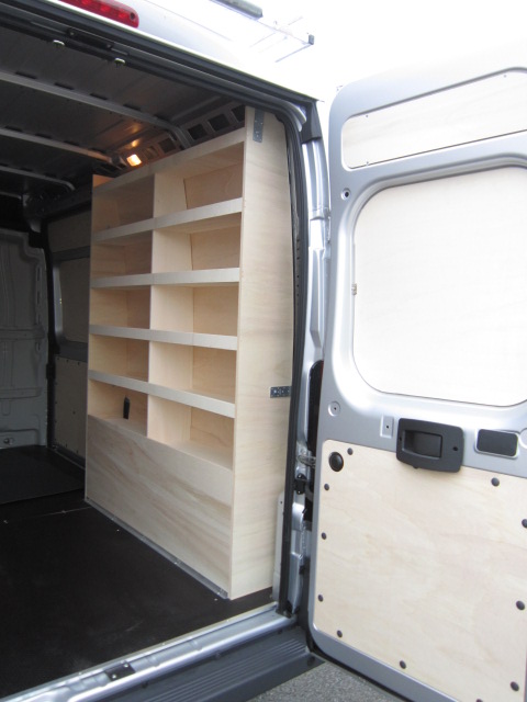 Meuble droit peuplier naturel - Boxer, Jumper, Ducato, Movano (L2H2 - L3H2)