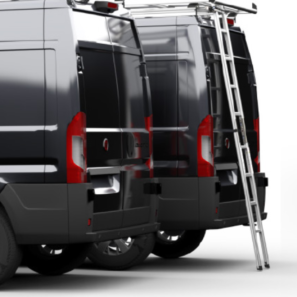 Porte echelle dechargement arriere utilitaire moyen ou lourd
