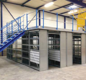 Acti-Floor mezzanine sur rayonnage