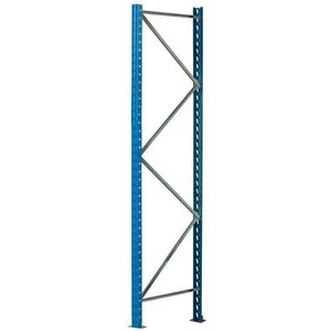 Échelle de rayonnage à palettes Acti-Rack, montant bleu et traverses galvanisées