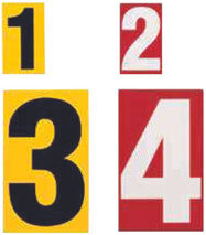 Signalétique de rayonnage Acti-Rack : chiffres d'identification