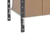 Piétement en platine métal galvanisé d'un rayonnage Acti-vol