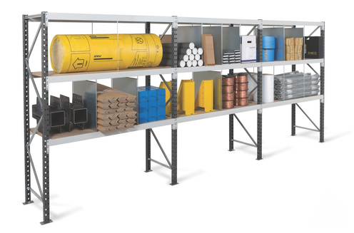 Rayonnage Acti-vol avec dispositifs de rétention pour produits polluants