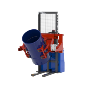 Chariot avec pince frontal pour vider les futs